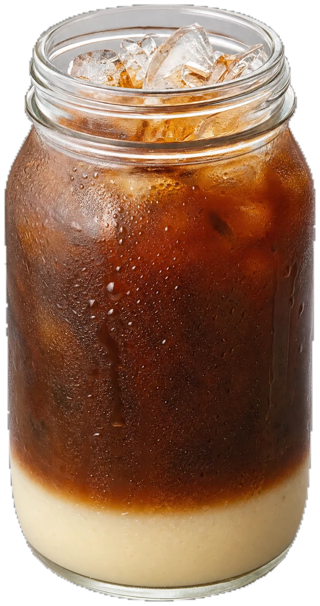 Iced Vietnamese milk coffee